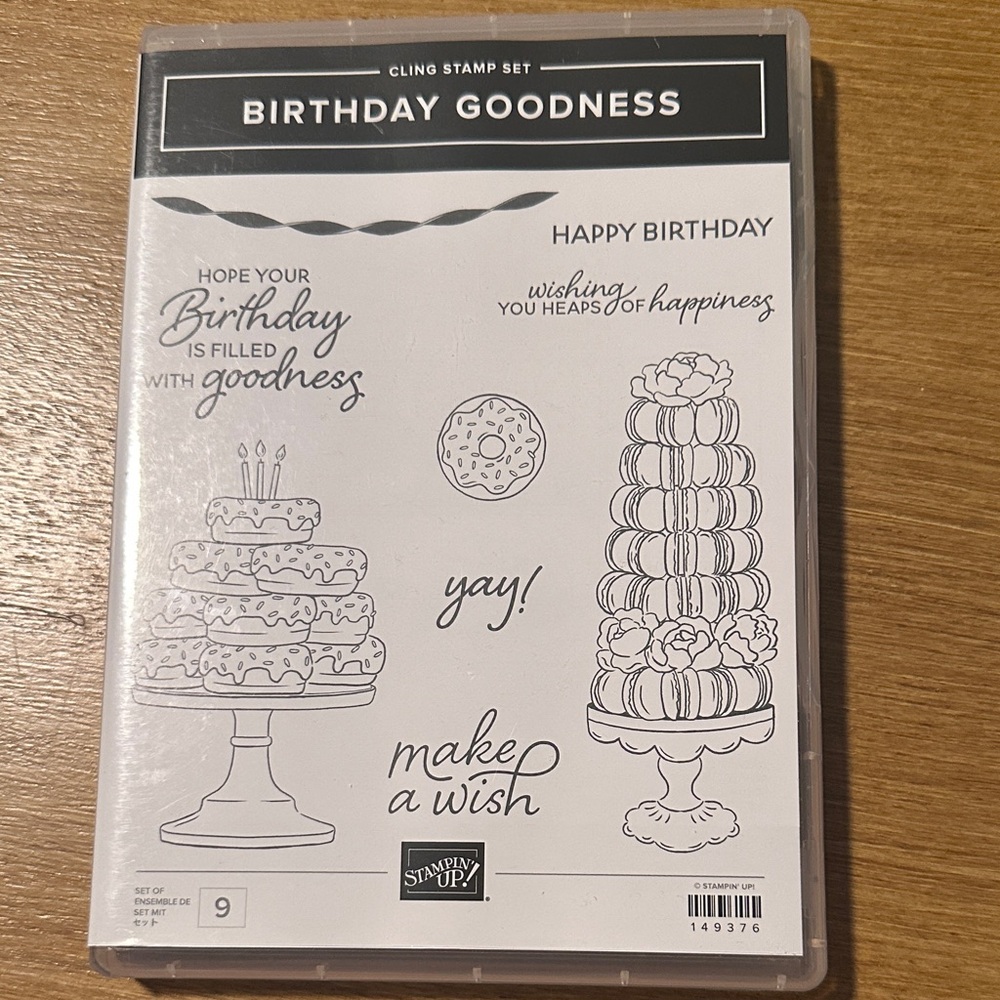 Stampin' Up! Birthday Goodness Cling Stamp Set